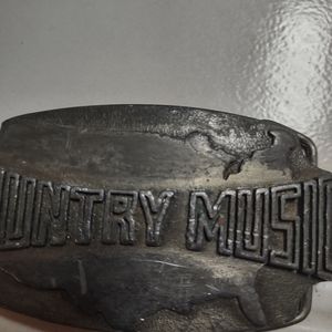 Vintage country music belt buckle